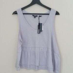 Buffalo David Bitton Nwt Size Large Baby doll Lavender Sleeveless Top